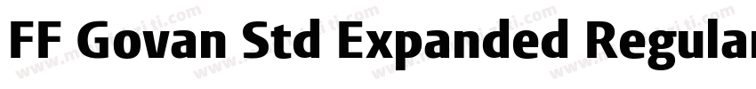 FF Govan Std Expanded Regular字体转换